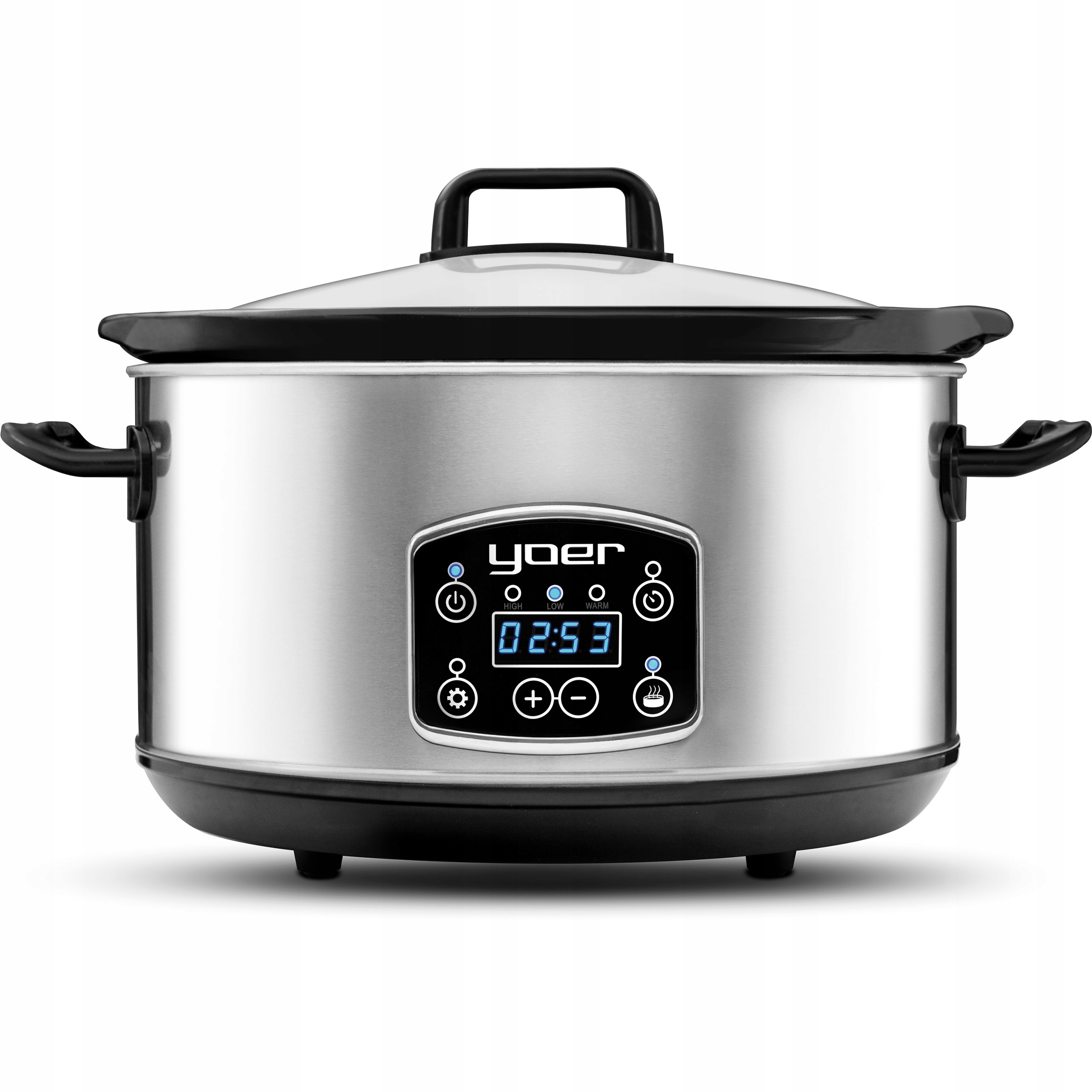 Yoer CLEVER-COOK pomalý hrniec 4,5l strieborno/šedý 280W